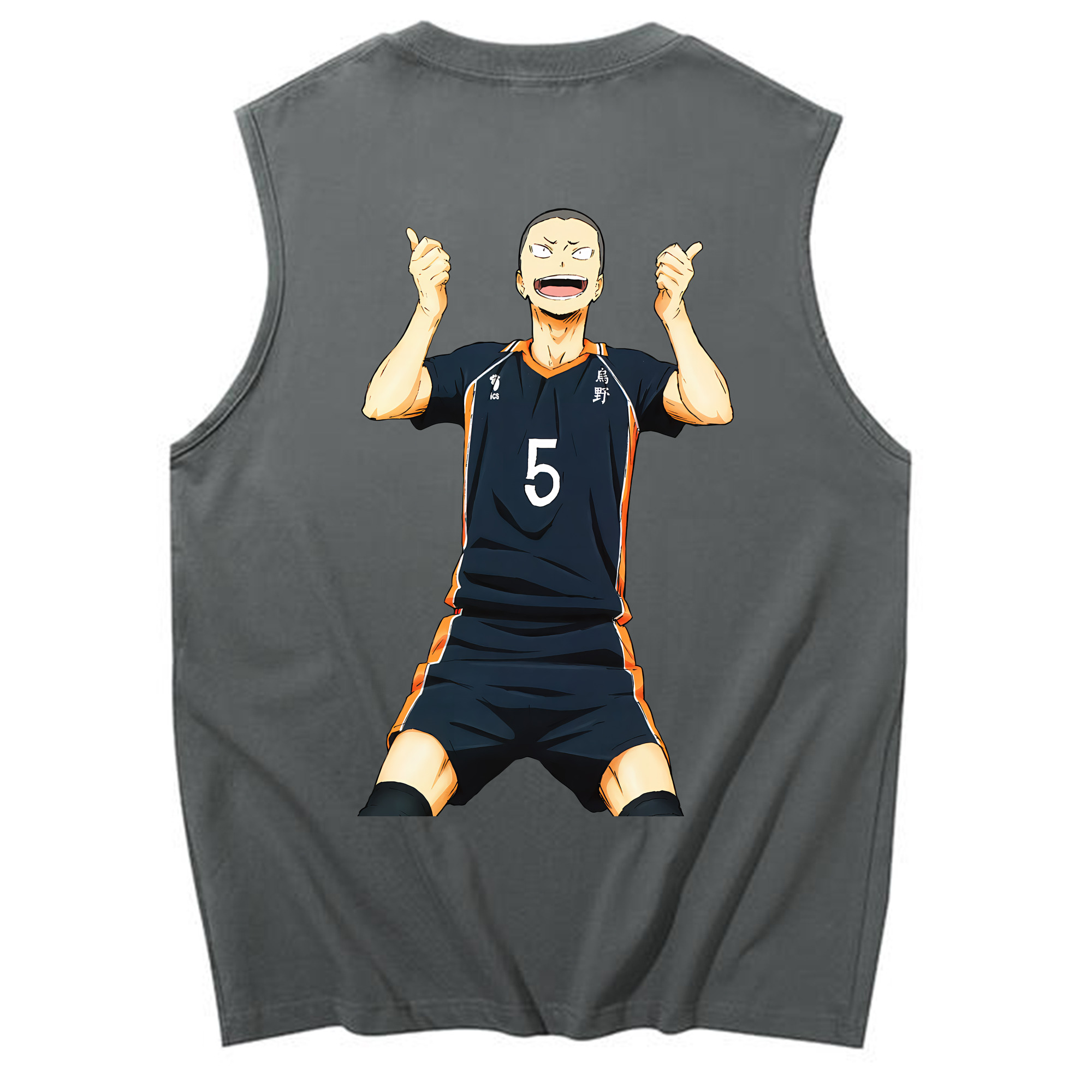 （画像用） ハイキュー!! Haikyu!! コットン100％タンクトップ（背面プリント）